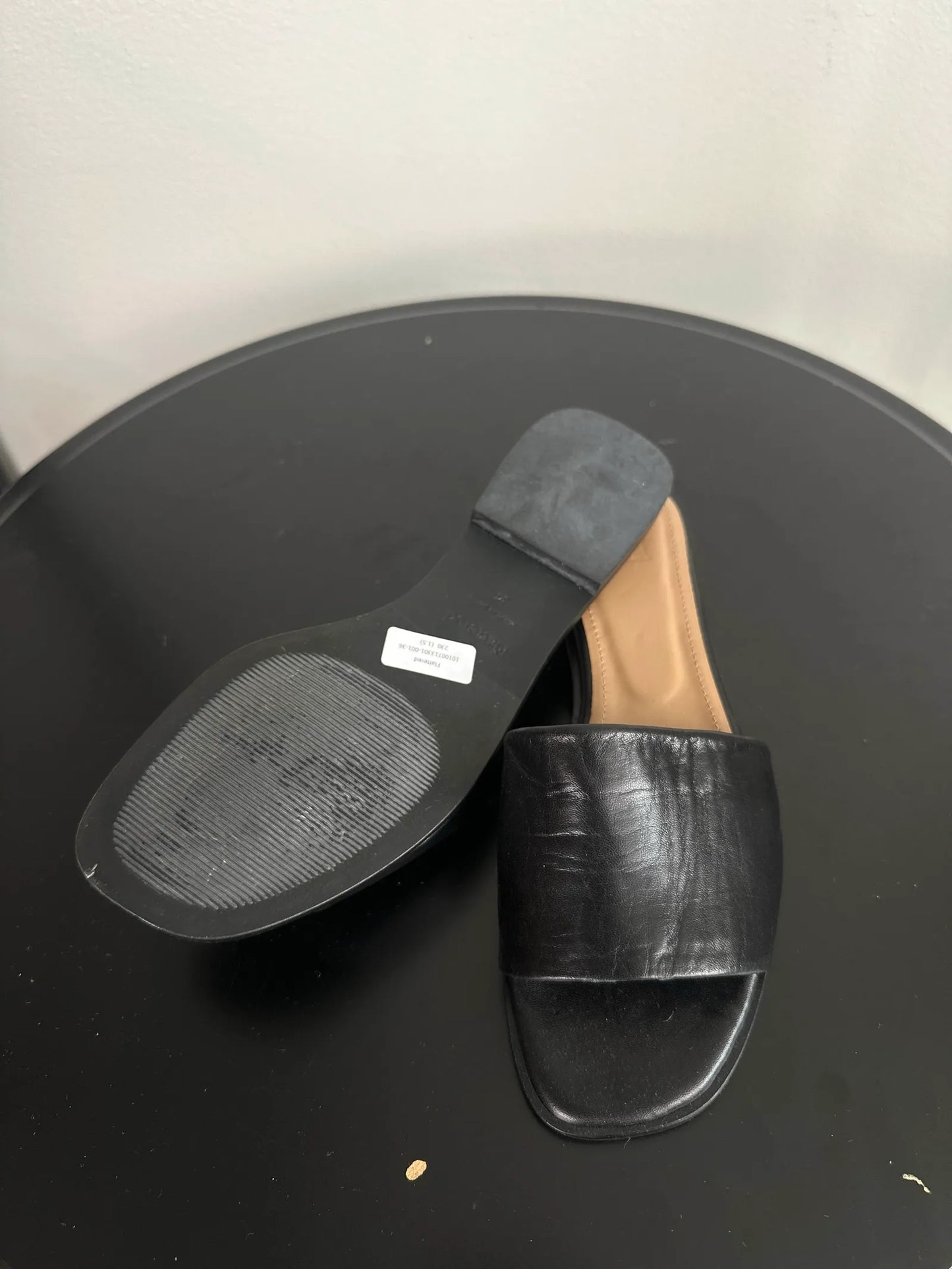 Flattered Mouna Leather Black Sandalen
