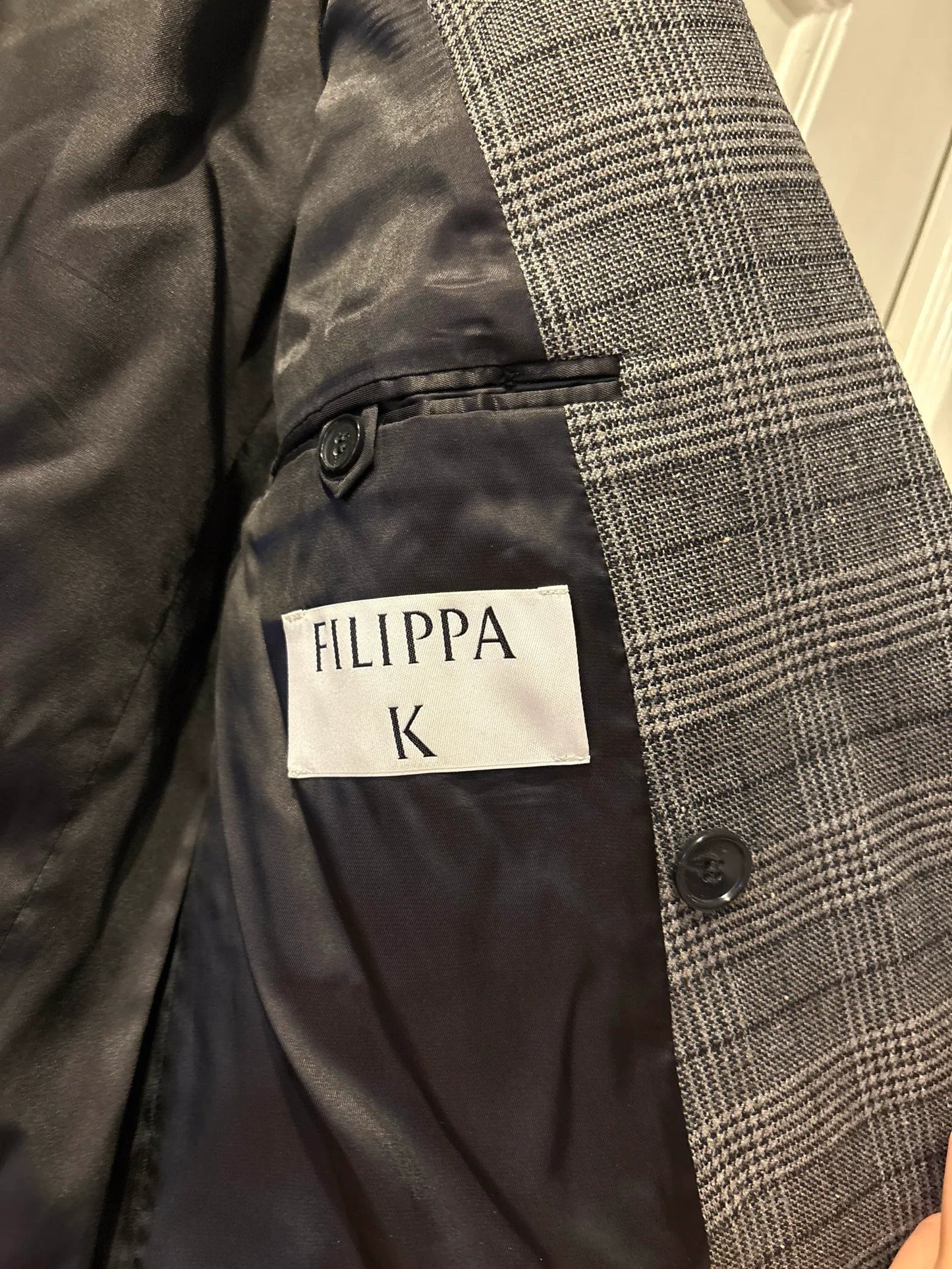 Filippa K Double Breasted Check Blazer