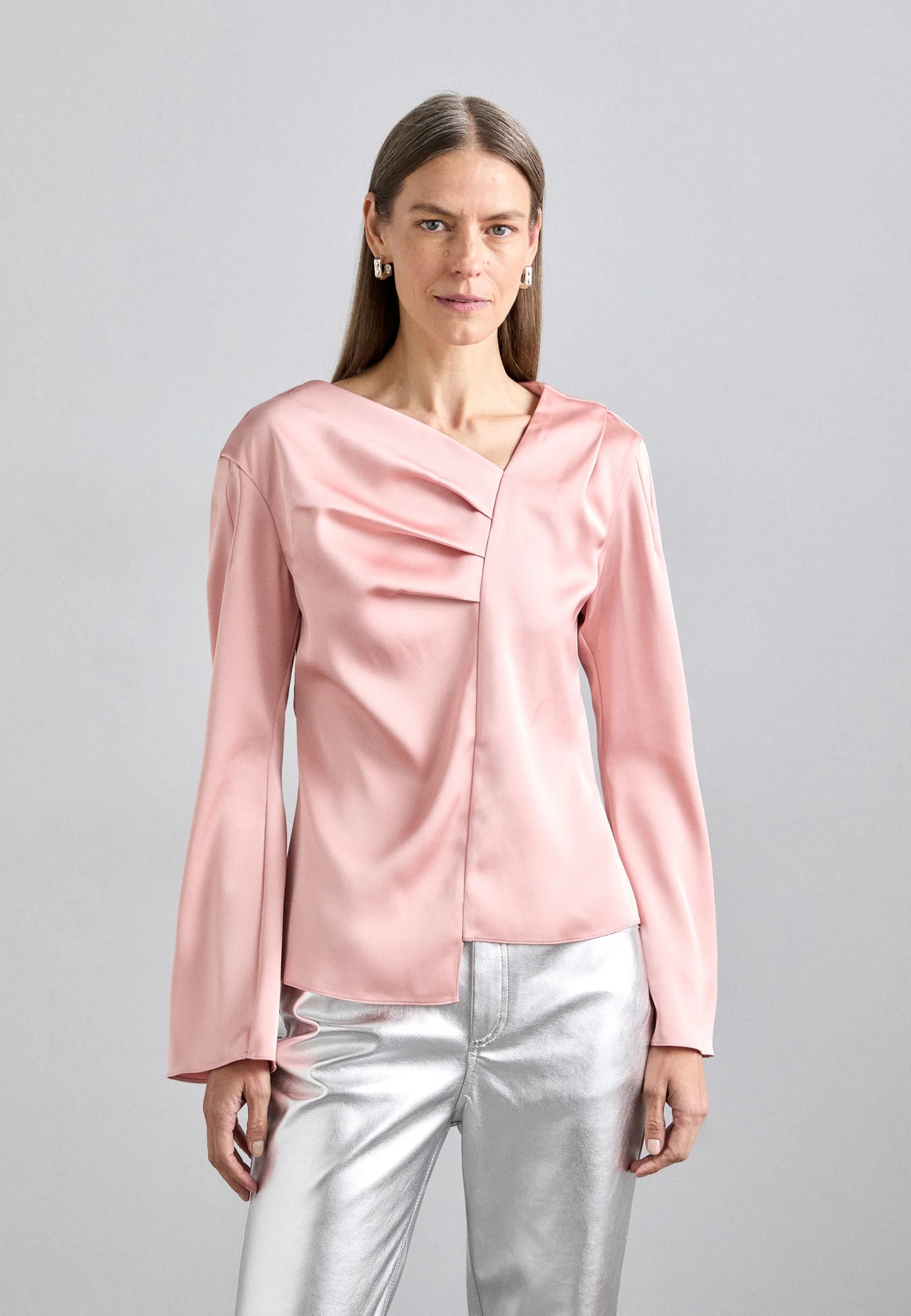 Stine Goya Asymetrical Long Sleeve Blouse