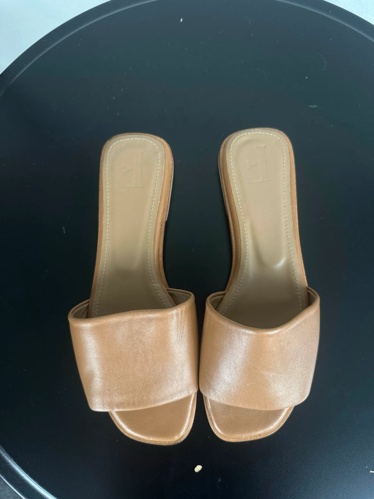 Flattered Mouna Leather Cognac Sandalen