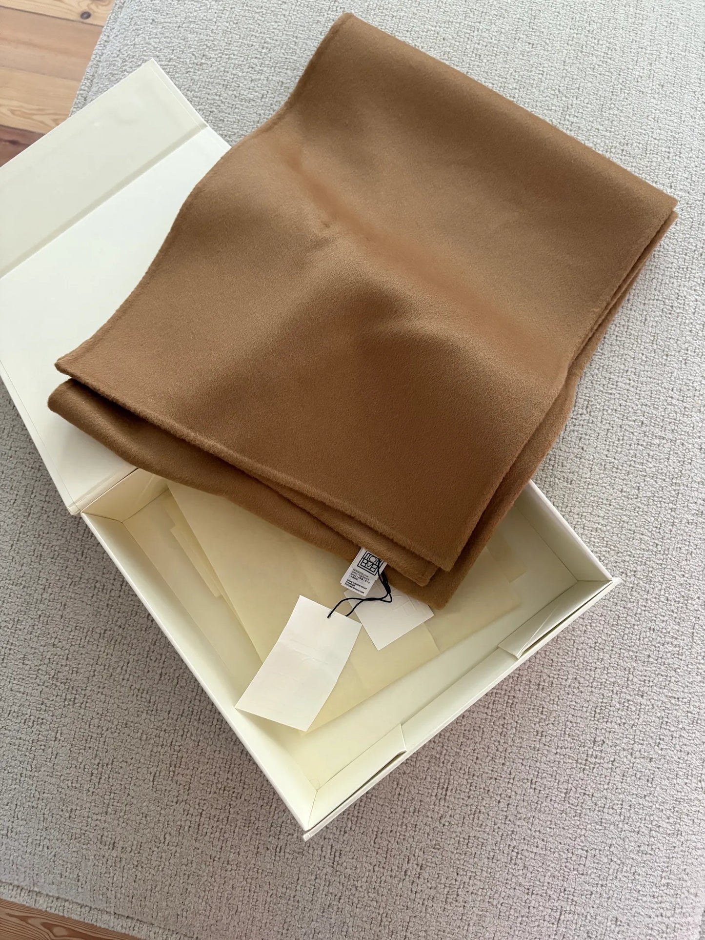 Toteme Long Double Camel Scarf