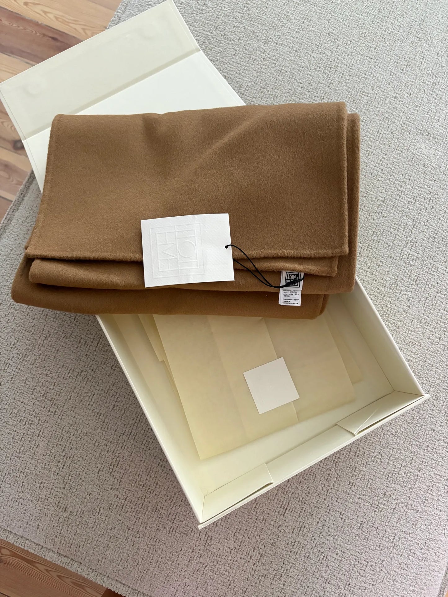 Toteme Long Double Camel Scarf