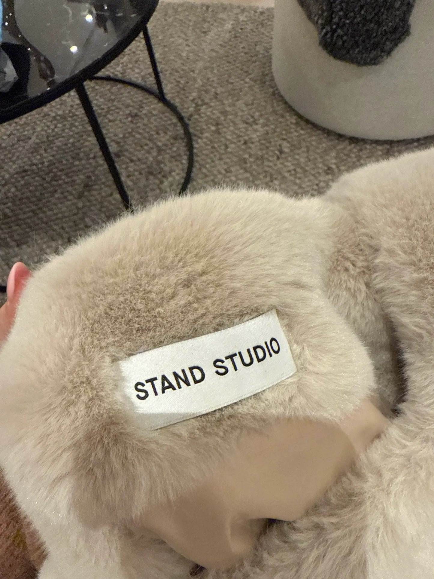 Stand Studio Allover Fur Handbag