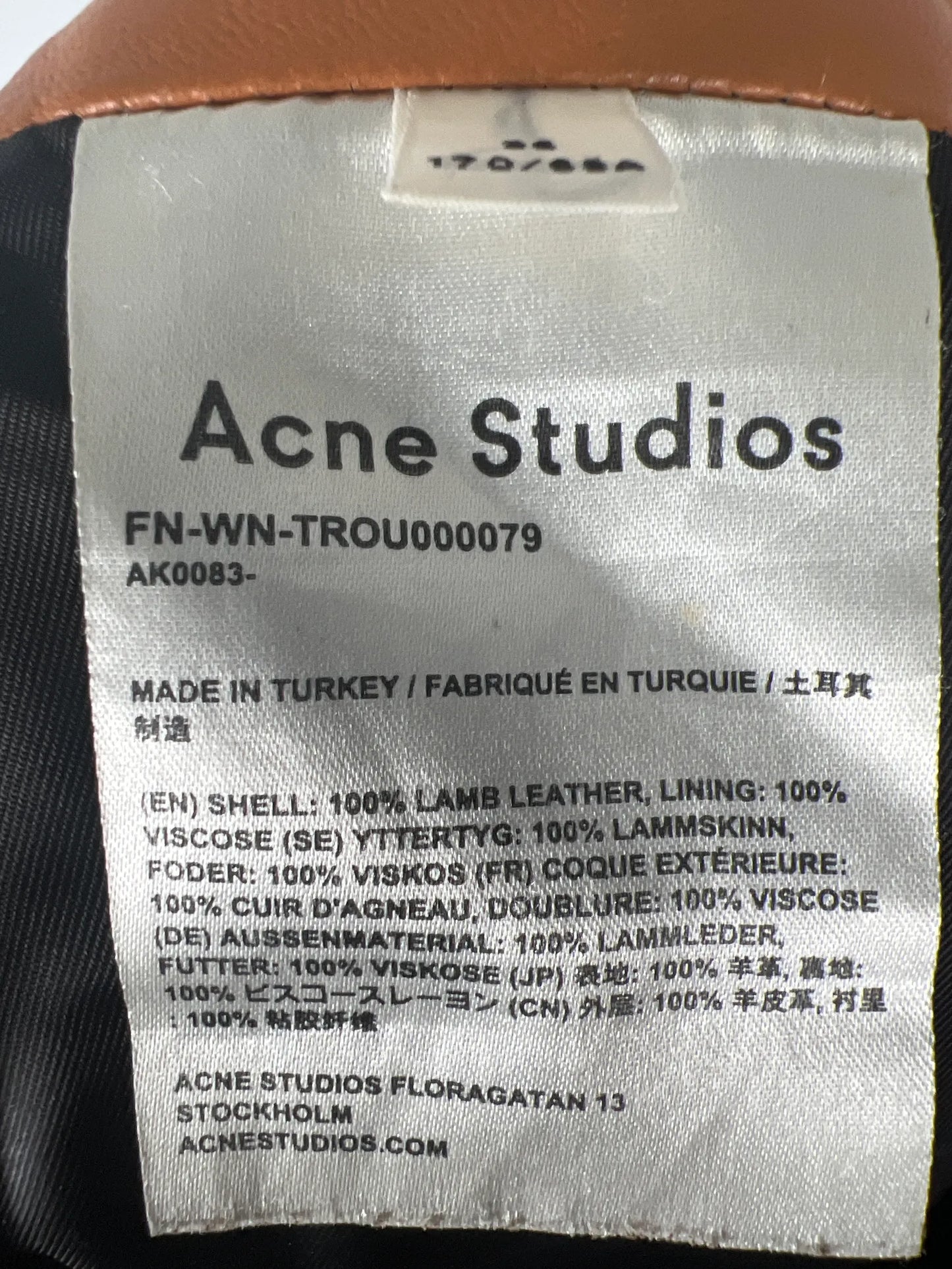 Acne Studios Fn-wn-trou000079 Trousers