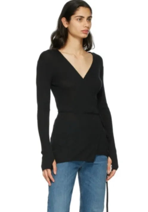 Toteme Cashmere Wrap Knit Sweater