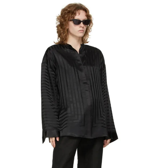 Toteme Monogram Silk Beach Blouse