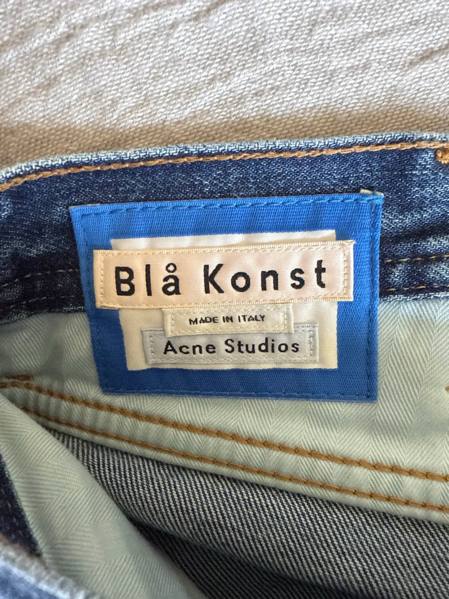 Acne Studios Log Mid Blue Jeans