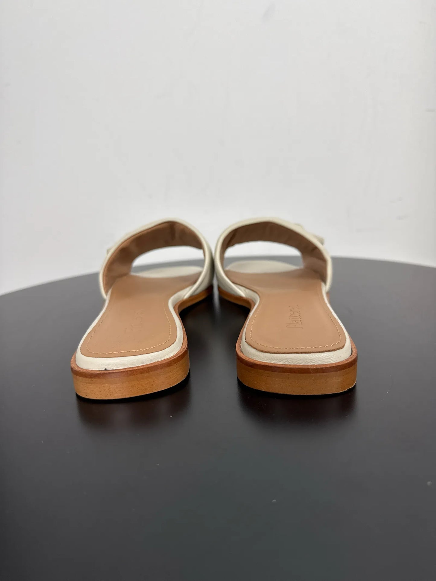Flattered Mira Creme Leather Sandals