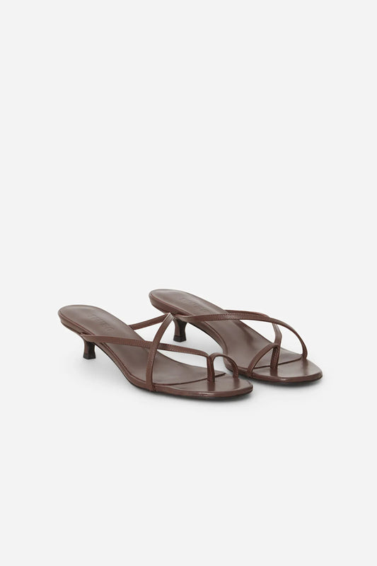 Teurn Studios Mika Low Brown Heels