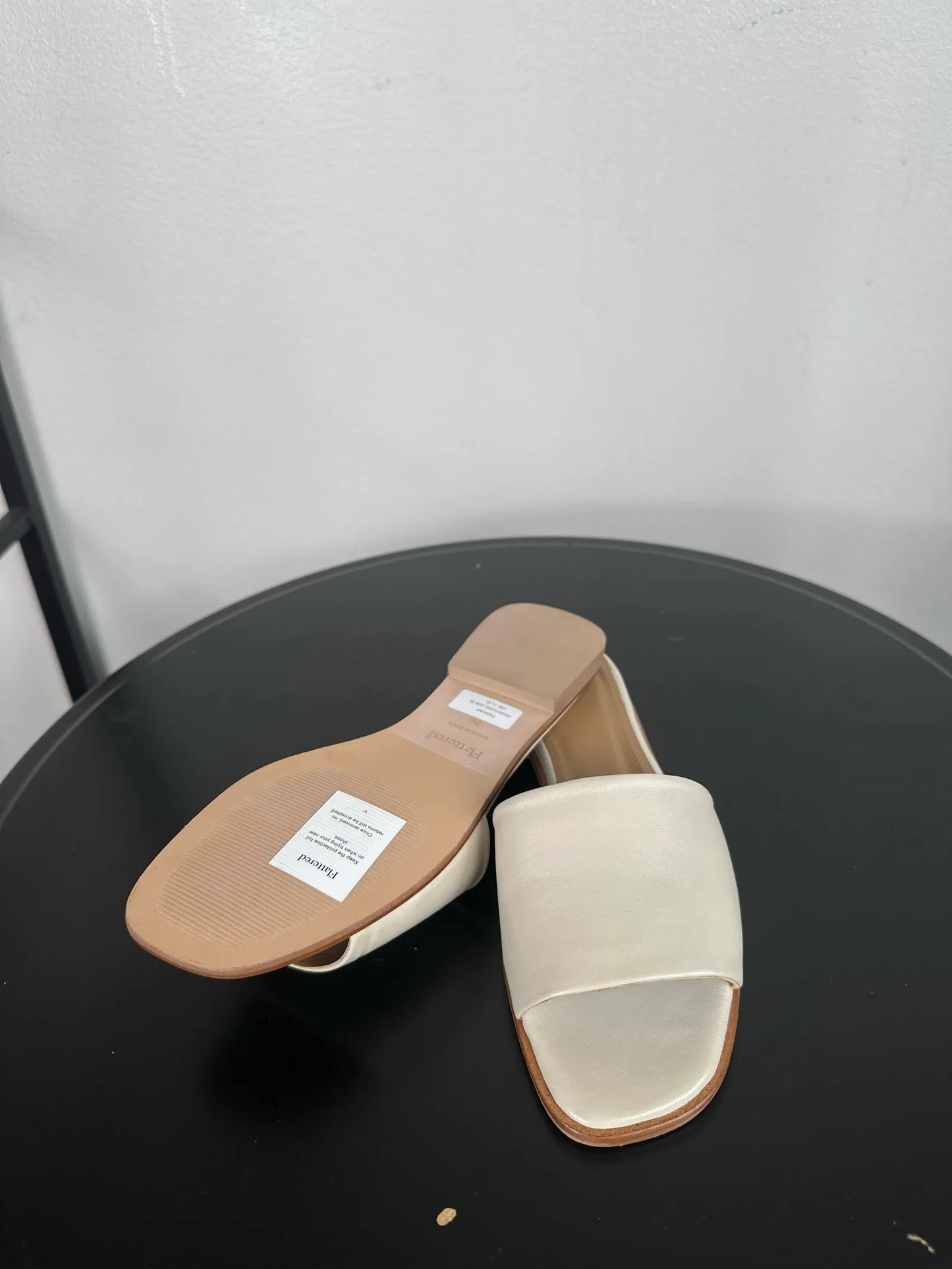 Flattered Mouna Leather White Sandalen