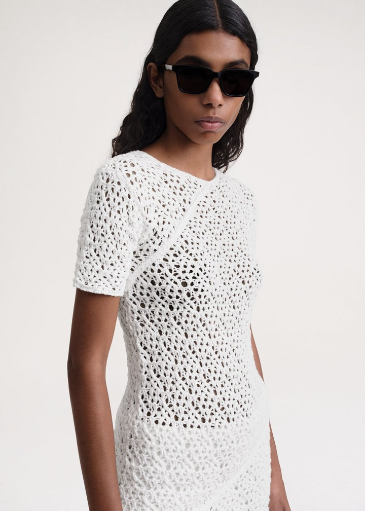 Toteme Crochet Knitted Twist Dress