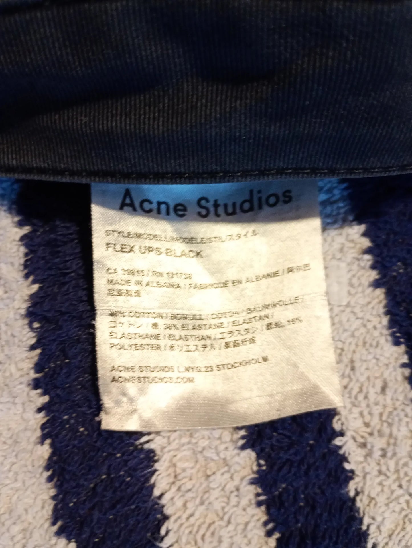 Acne Studios Flex Ups Black Jeans