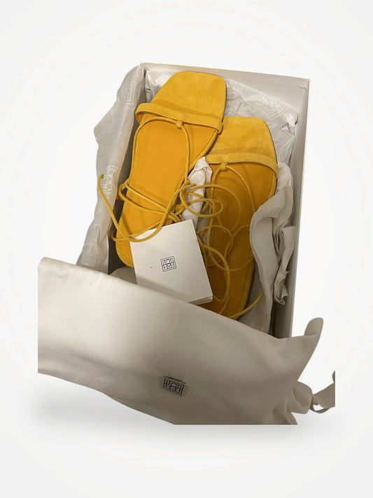Toteme Suede Tie Sandals