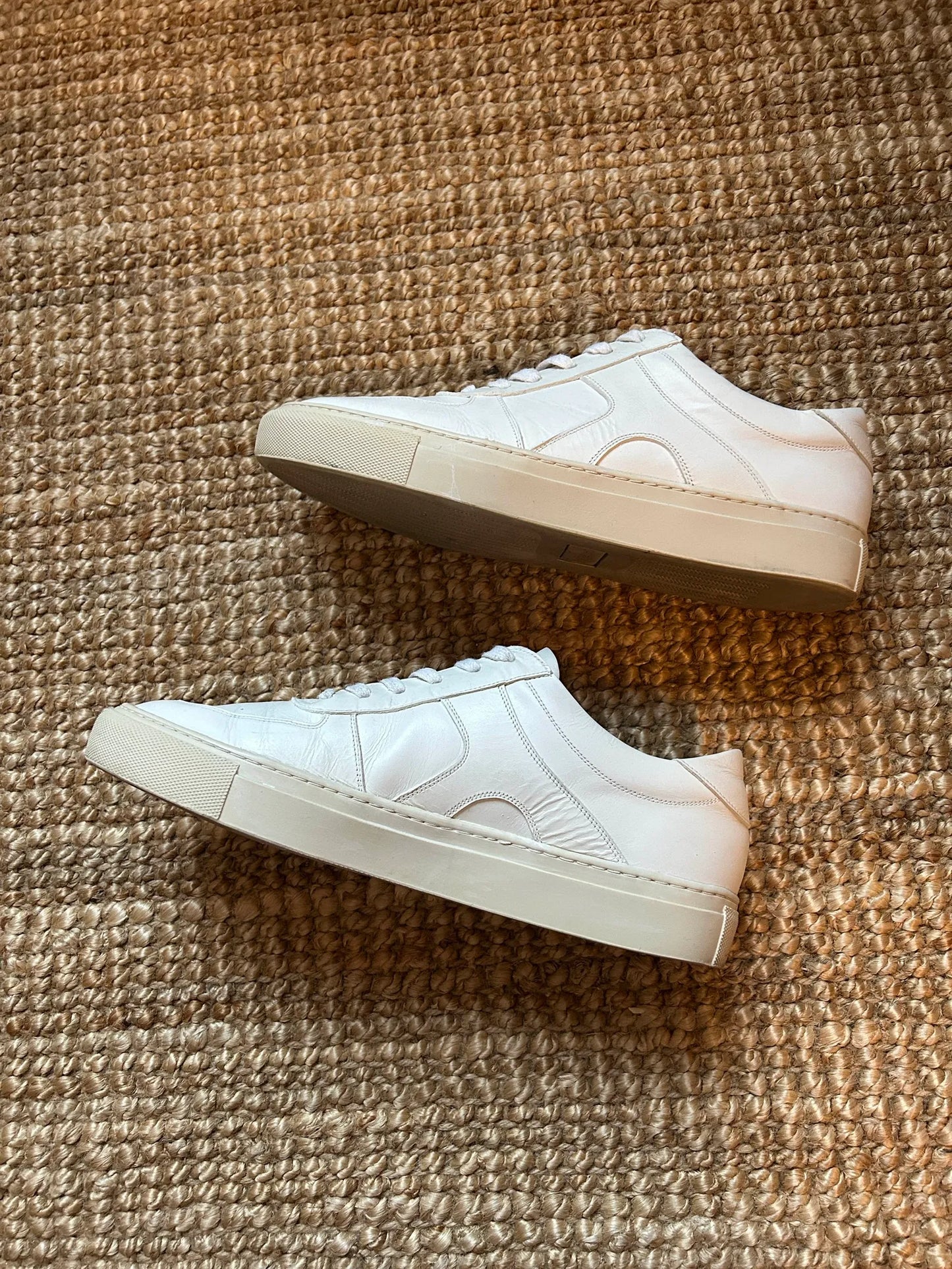 Flattered Solna Leather White Sneakers