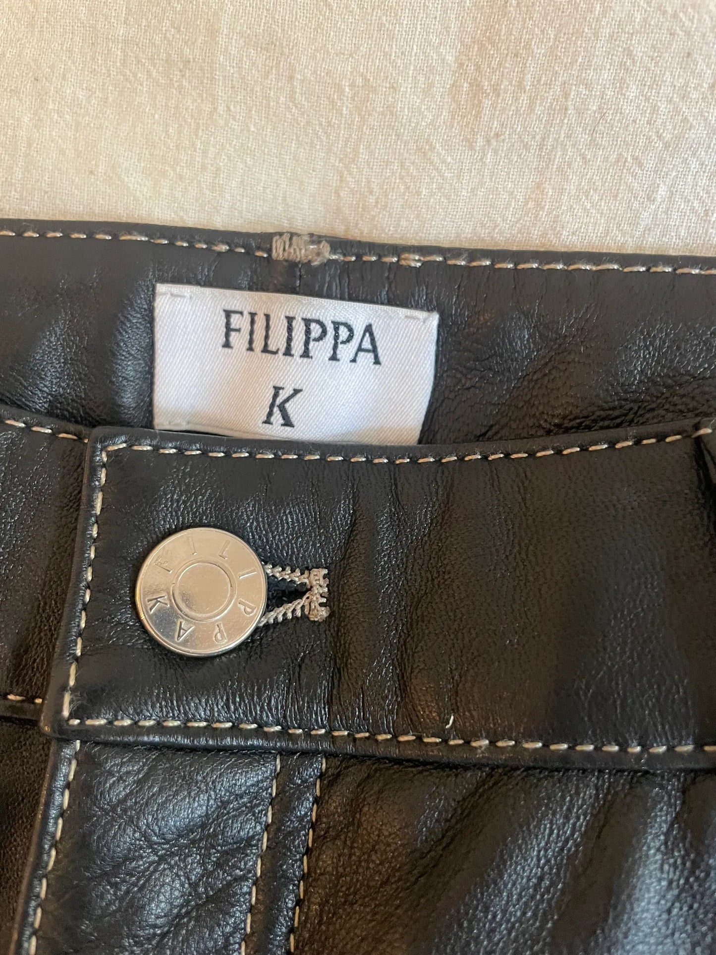 Filippa K Leather Skirt Skirt