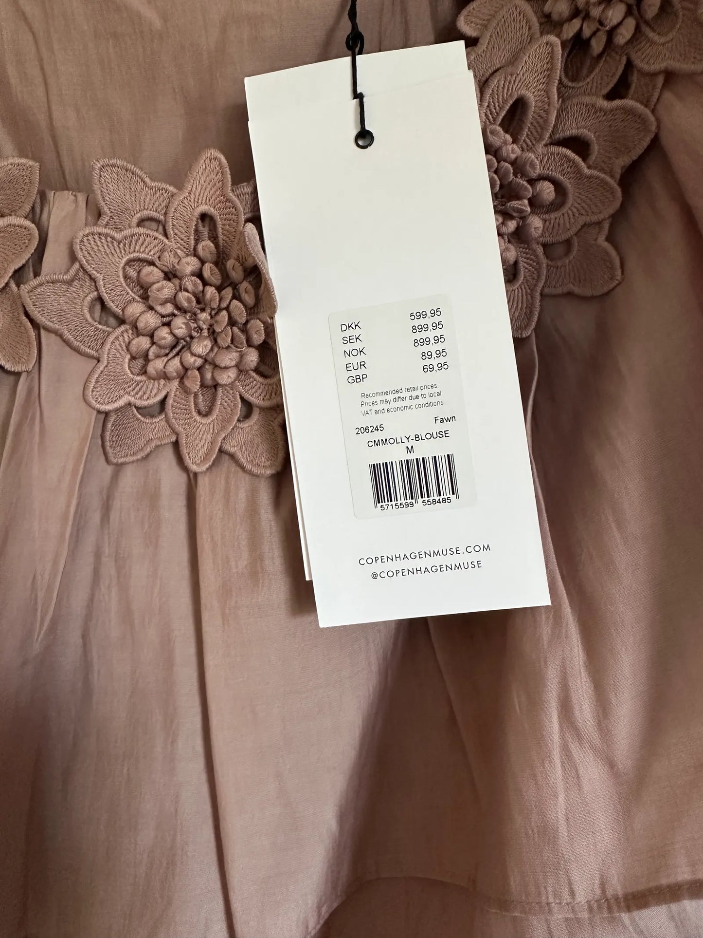 Copenhagen Muse Cmmolly In Dusty Pink Blouse