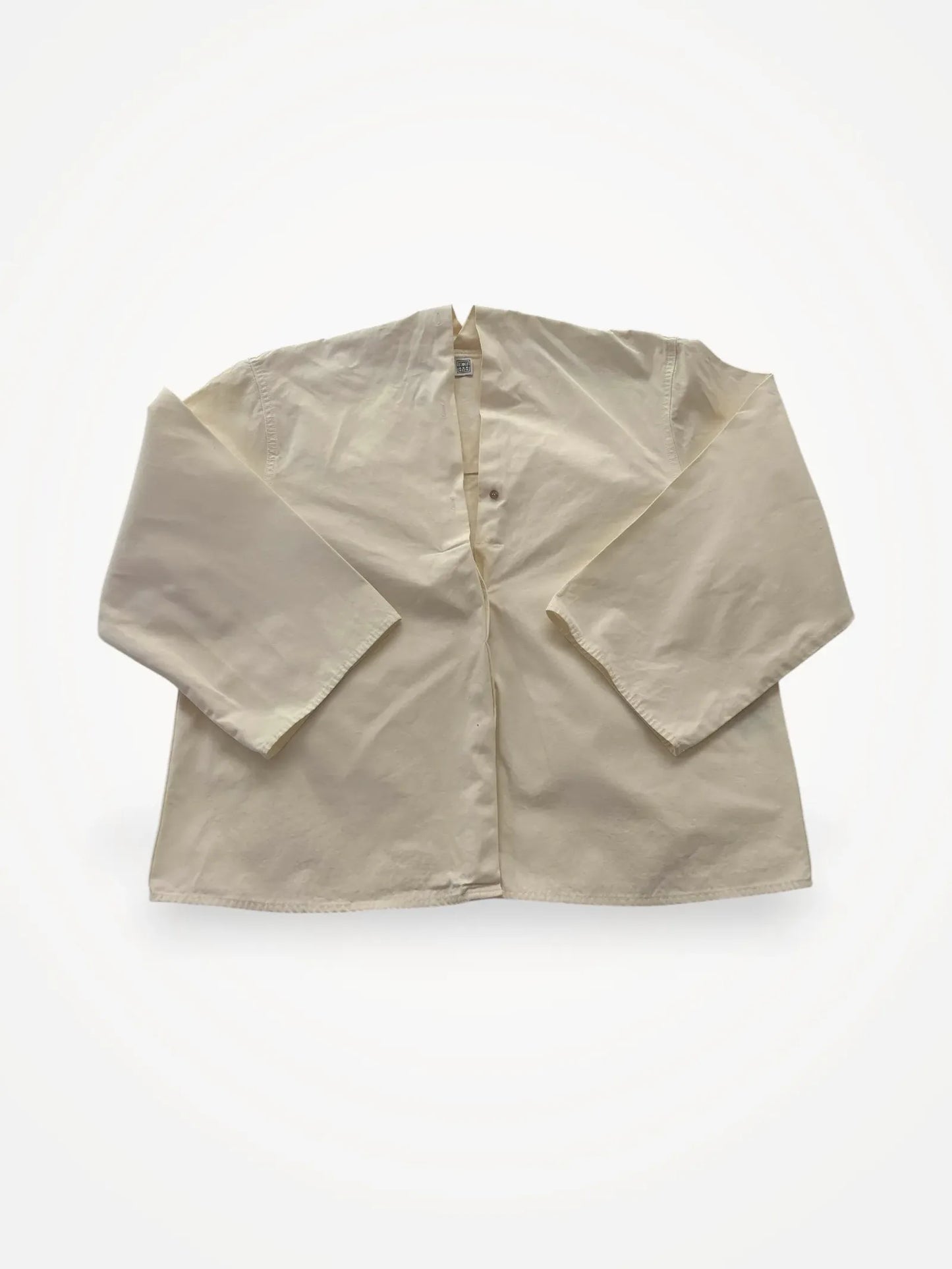 Toteme V-neck Heavy Cotton Blouse Shirt