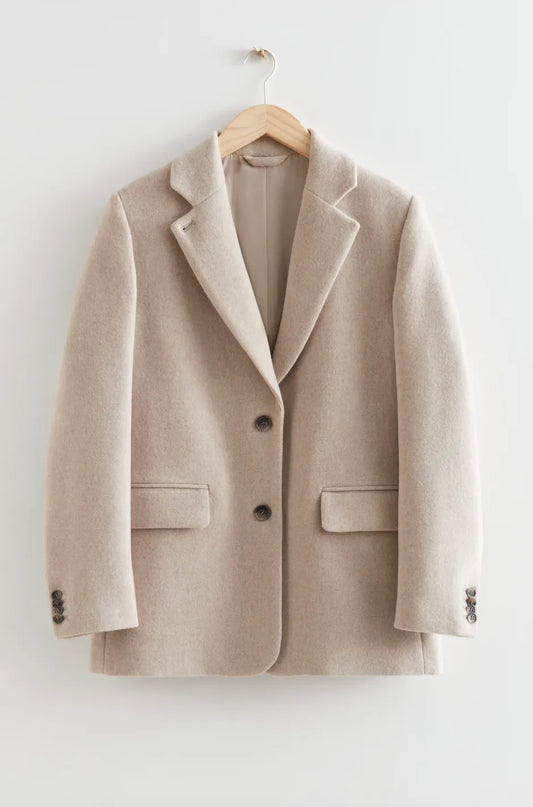 & Other Stories Oversized Wool Blazer