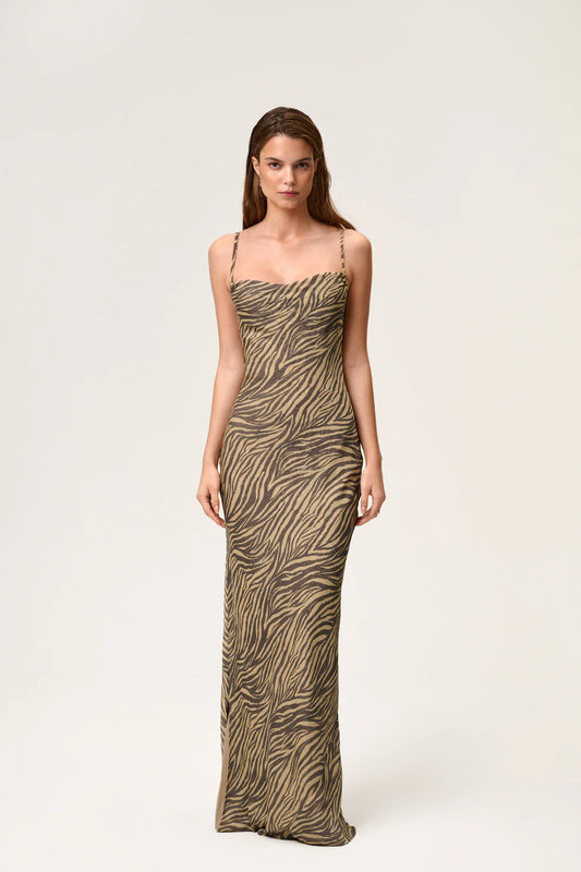 Adoore Vienna Maxi Zebra Dress