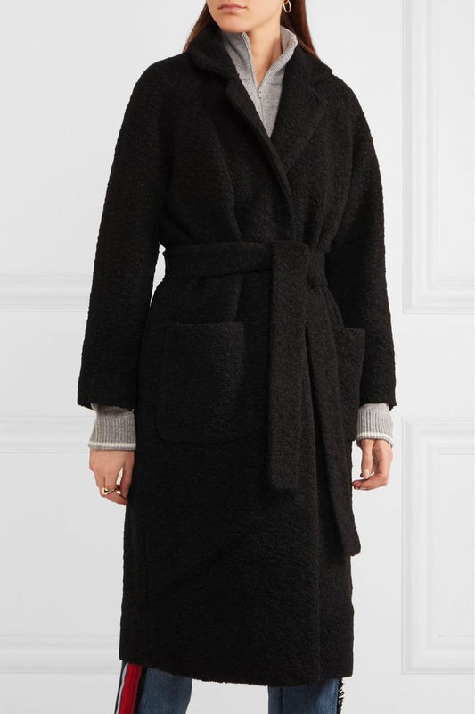 Ganni Boucle Wool Blend Mantel