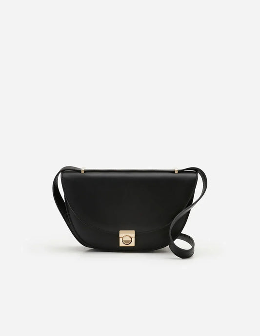 Flattered Cindy Cross Black Shoulder bag