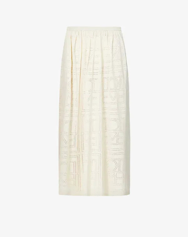 Toteme Monogram Pointelle Skirt