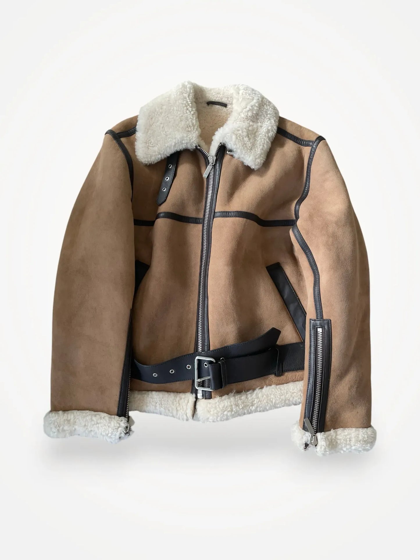 Toteme Aviator Shearling Leather jacket