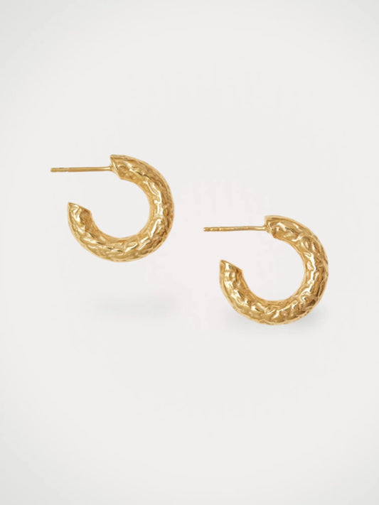 Blue Billie Small Hoops Structured Earring