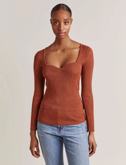 By Malina Tulip Ribbed Sweater