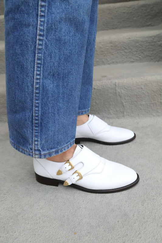 Blankens The Angie White Loafers