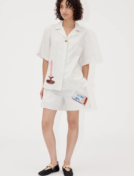 Stine Goya Crisp Stripe Shirting Set