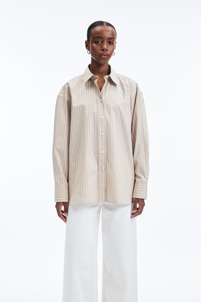 A Day's March Savona Striped Poplin Shirt