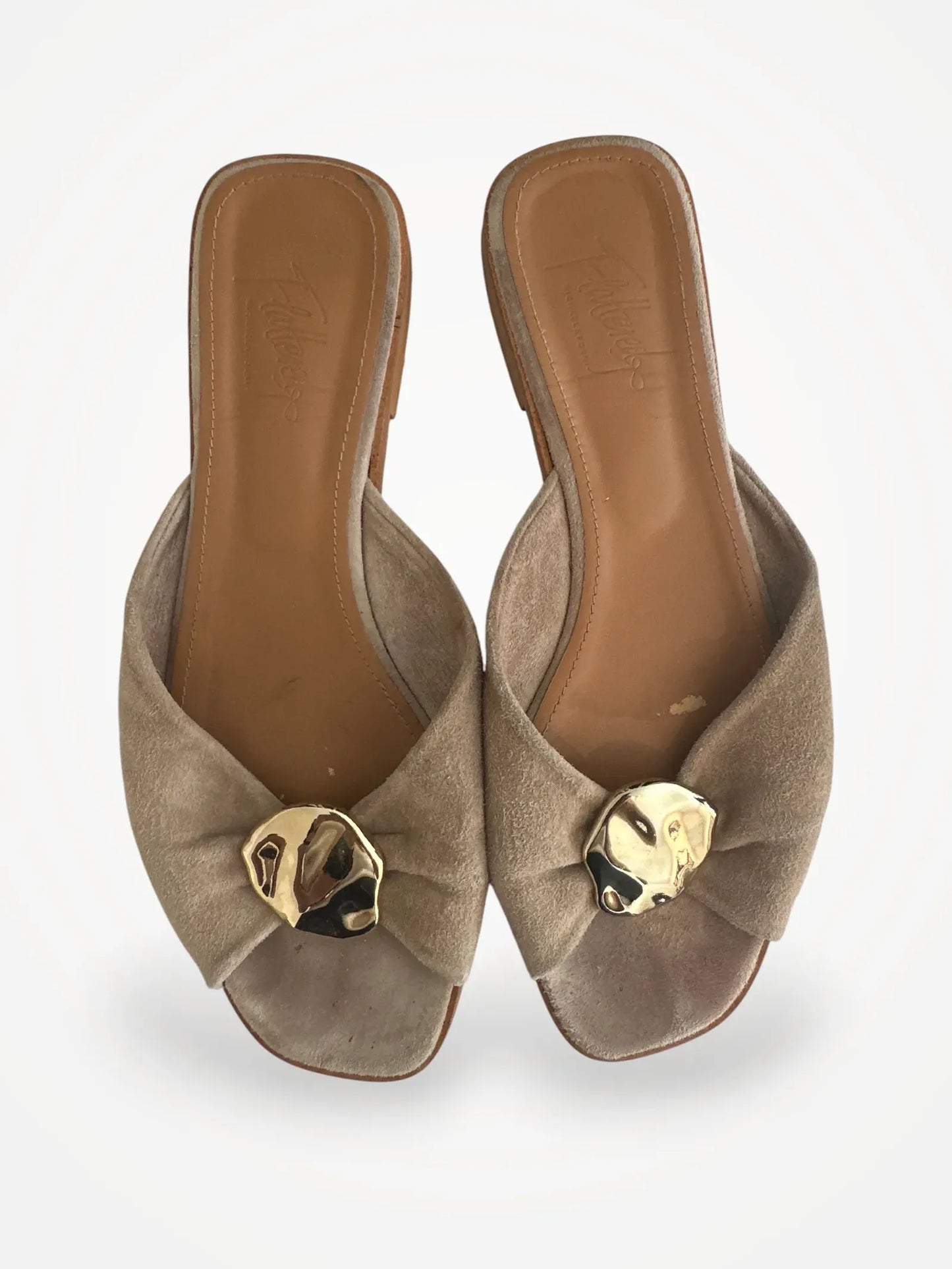 Flattered Misha Suede Sand Sandals
