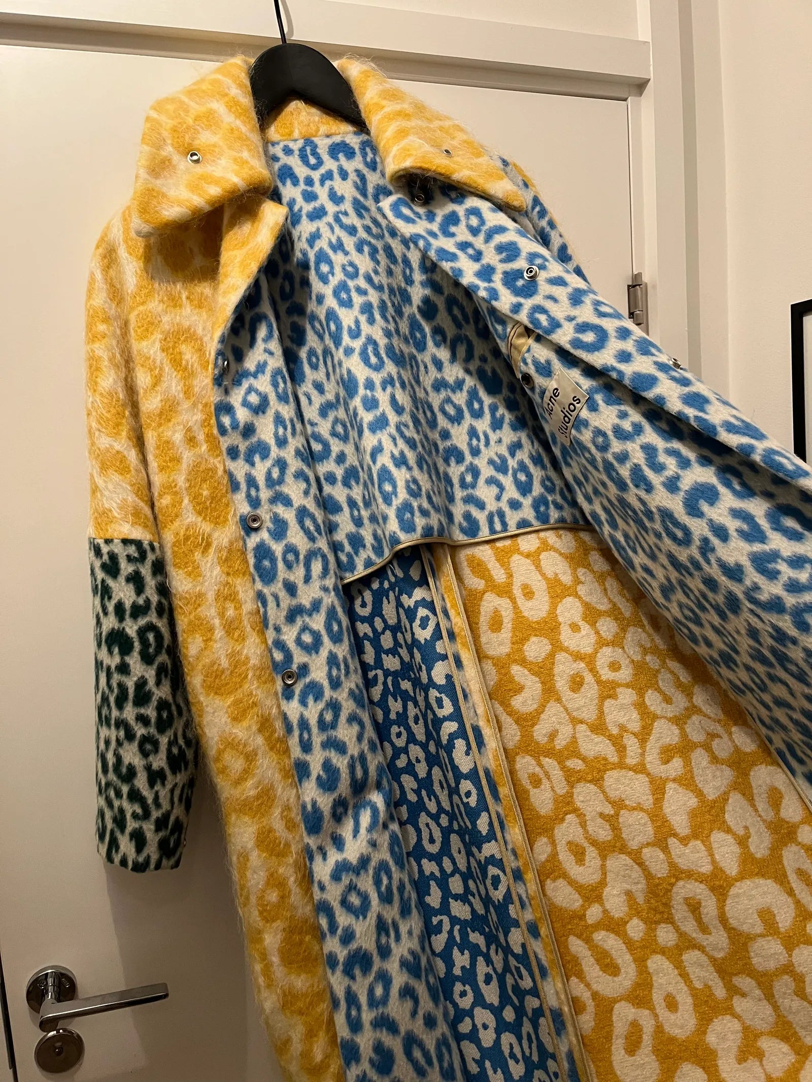 Acne leopard coat shop