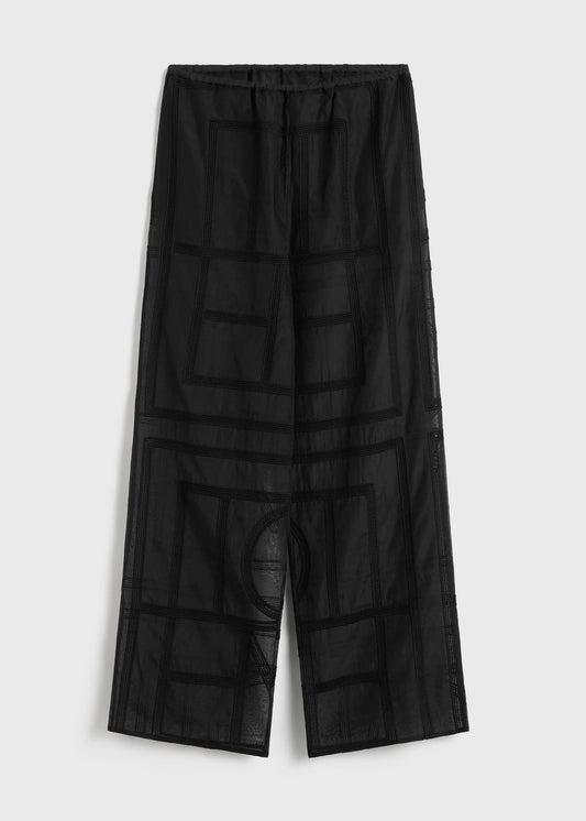 Toteme Monogram Crochet Pj Bottoms Trousers