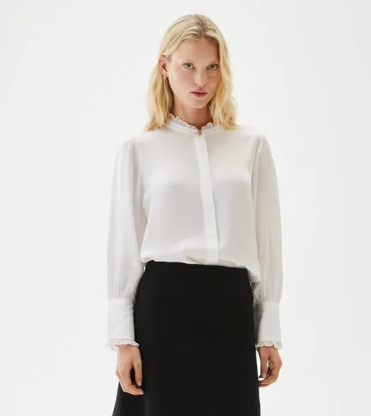 Busnel Nirva Satin Ecru Blouse