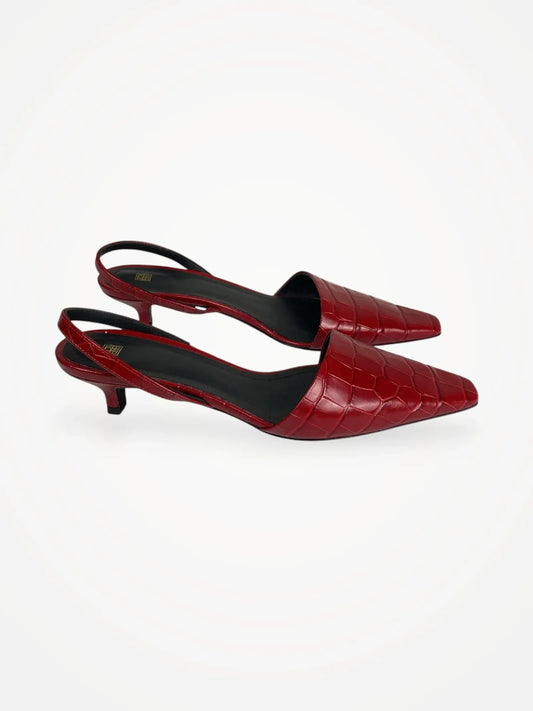 Toteme Red Croco 593 Heels