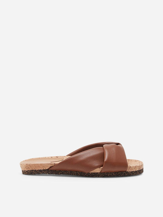 Flattered Lou Vegan Material Black Sandals