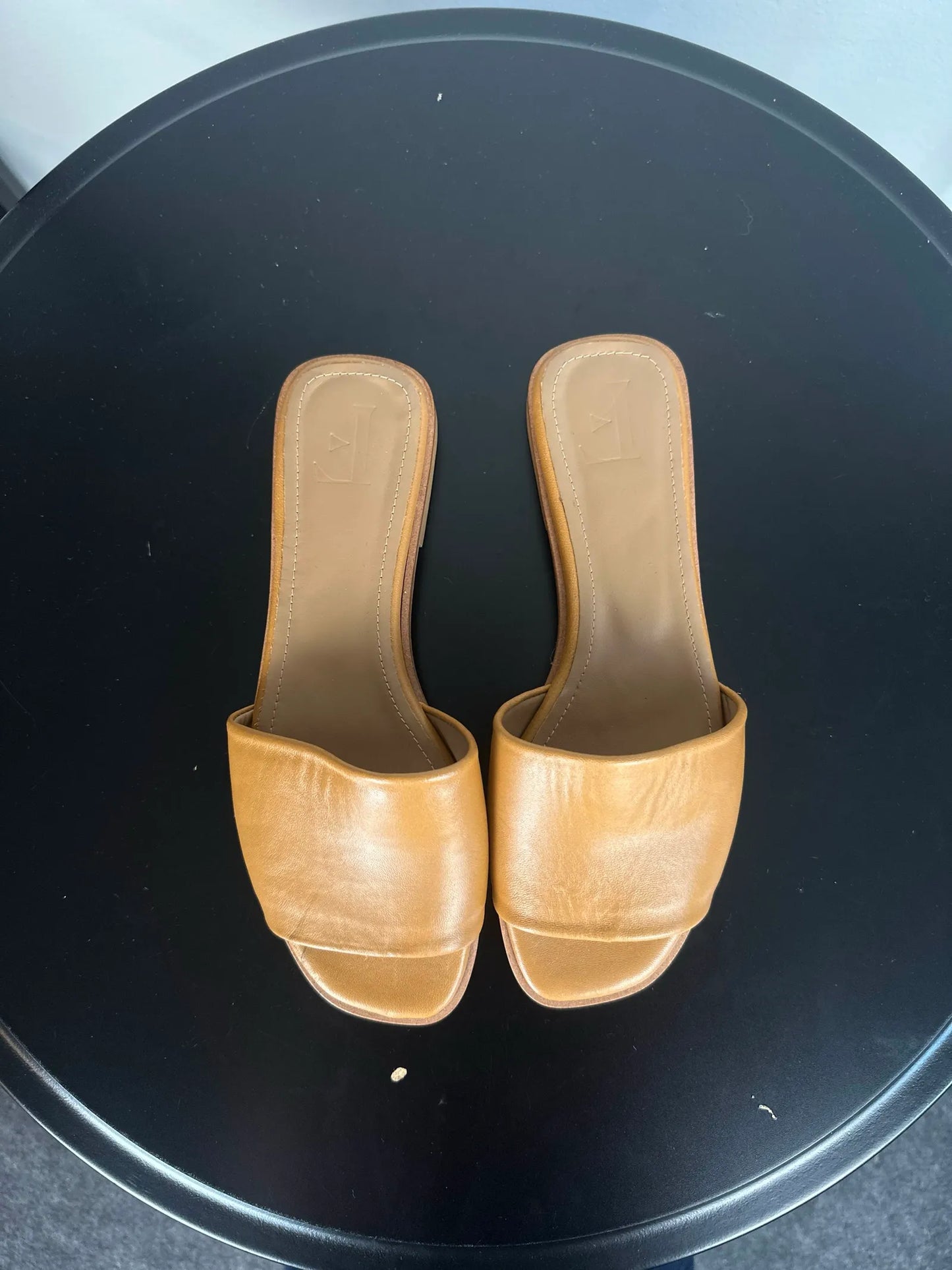 Flattered Mouna Leather Cognac Sandalen